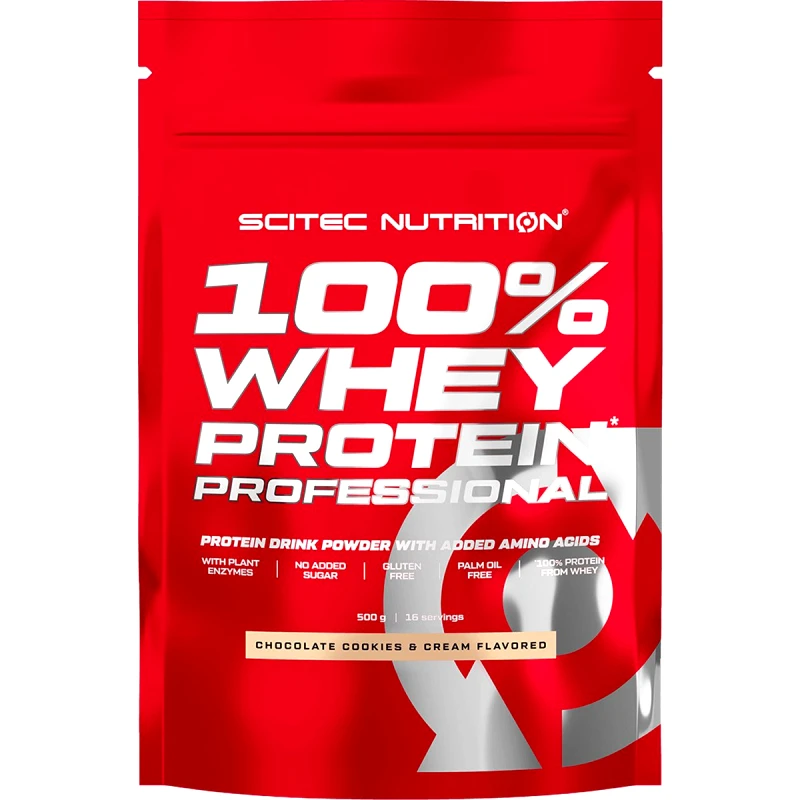 Scitec Nutrition Scitec Nutrition 100% Whey Protein Professional Συμπλήρωμα Διατροφής με Καθαρή Πρωτεΐνη Ορού Γάλακτος Εμπλουτισμένη με Αμινοξέα 1000g- Chocolate Cookies & Cream