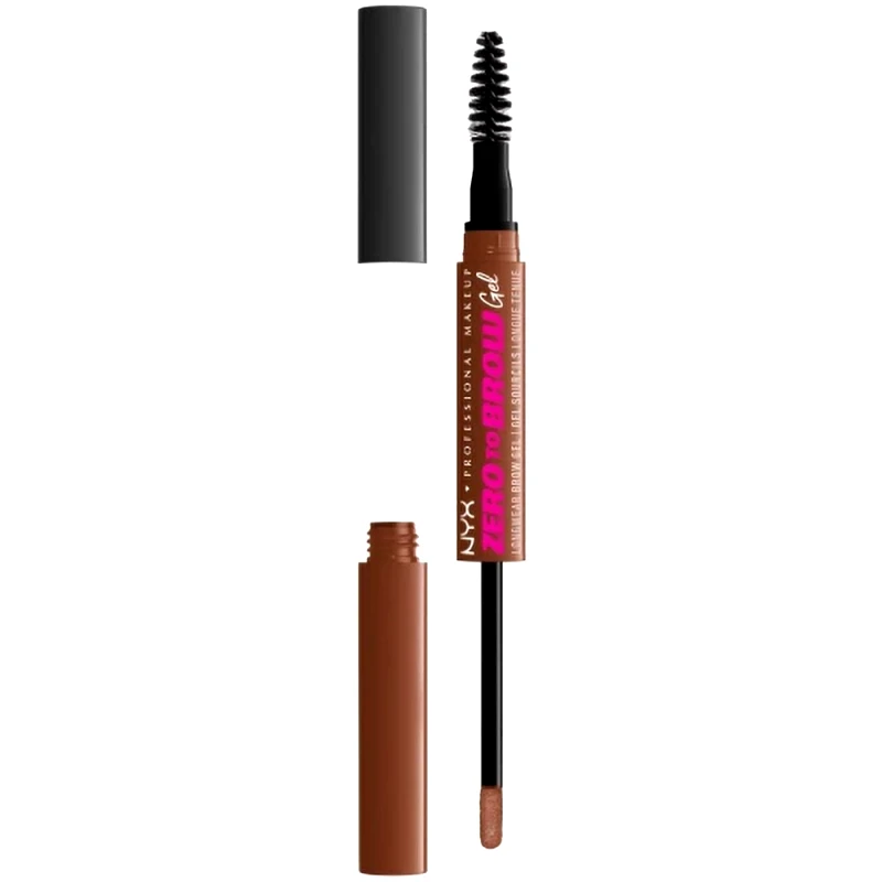 NYX Professional Makeup Nyx Professional Makeup Zero to Brow Longwear Gel Διπλό Απλικατέρ Φρυδιών 2ml 1 Τεμάχιο - Auburn
