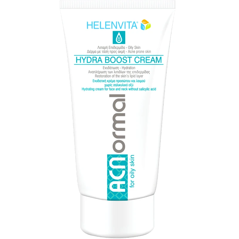 ΦΑΡΜΕΞ Helenvita ACNormal Hydra Boost Cream Ενυδατική Κρέμα Προσώπου & Λαιμού Χωρίς Σαλικυλικό Οξύ για Λιπαρή Επιδερμίδα 60ml