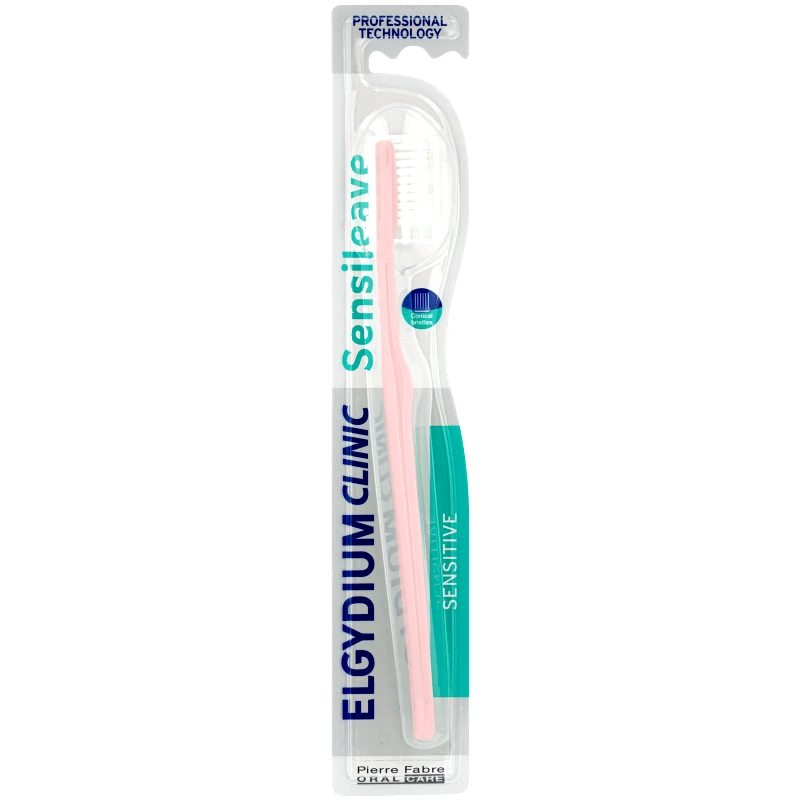 Pierre Fabre Oral Care Elgydium Clinic Sensileave Sensitive Toothbrush Μαλακή Οδοντόβουρτσα Κατάλληλη για Ευαίσθητα Δόντια & Ούλα 1 Τεμάχιο - Ροζ