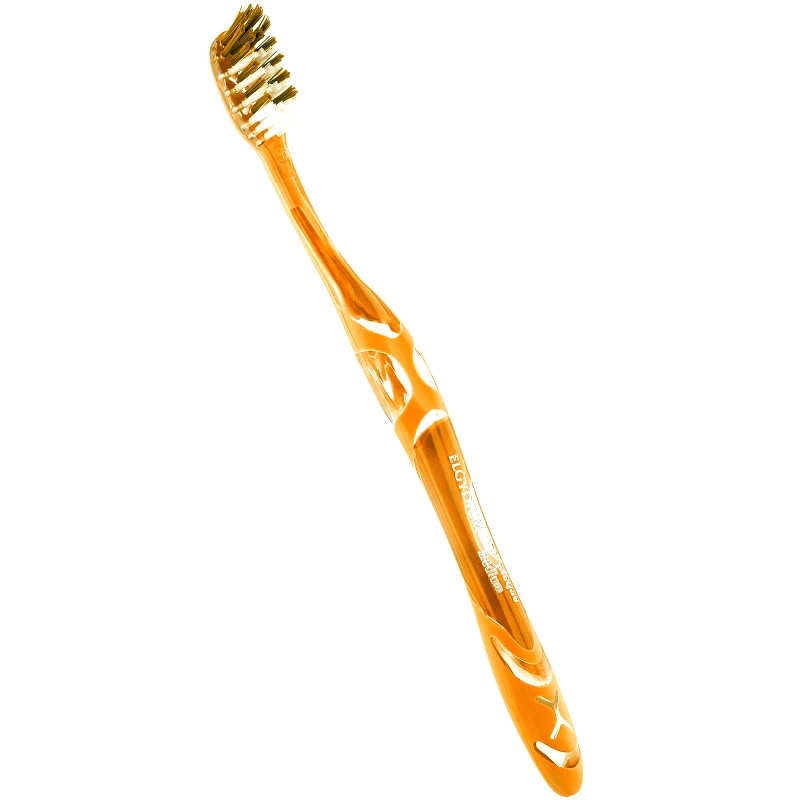 Pierre Fabre Oral Care Elgydium Toothbrush Antiplaque Medium Μέτρια Οδοντόβουρτσα για Βαθύ Καθαρισμό & Απομάκρυνση Οδοντικής Πλάκας 1 Τεμάχιο - Πορτοκαλί