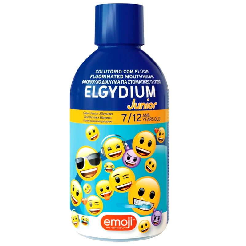 Pierre Fabre Oral Care Elgydium Junior Emoji 7/12 Years Στοματικό Διάλυμα για Παιδιά με Γεύση Κόκκινων Μούρων 500ml