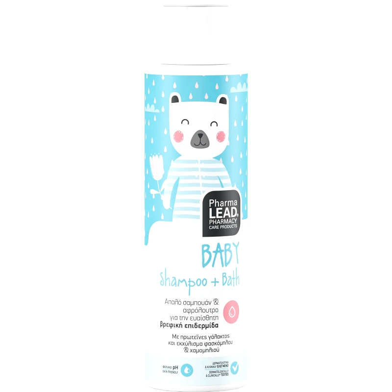 PharmaLead Pharmalead Baby Shampoo & Bath Travel Size Βρεφικό Σαμπουάν - Αφρόλουτρο με Πρωτεΐνες Γάλακτος & Εκχύλισμα Φασκόμηλου & Χαμομηλιού 100ml