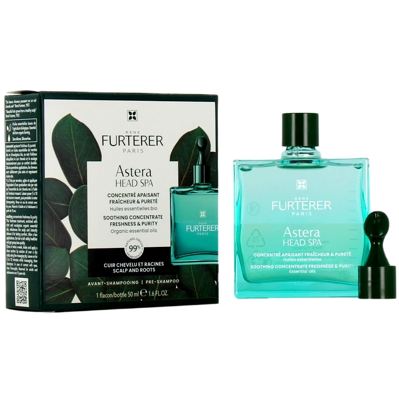 Rene Furterer Rene Furterer Astera Head Spa Soothing Freshness Concentrate 50ml,Συμπυκνωμένος Ορός Καταπράυνσης για Ερεθισμένο Τριχωτό με Ψυχρά Αιθέρια Έλαια