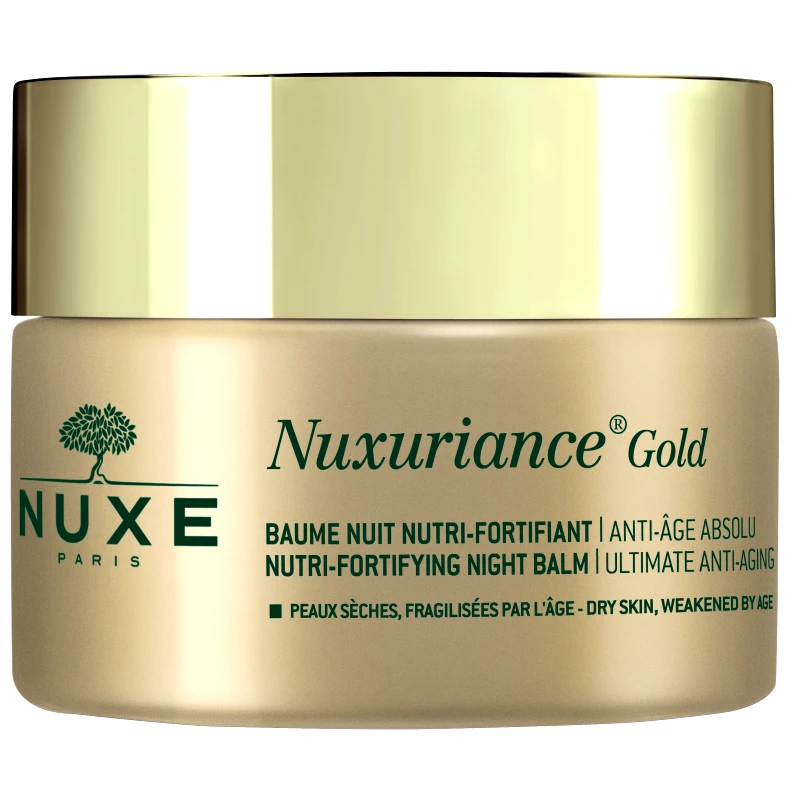 Nuxe Nuxe Nuxuriance Gold Nutri-Fortifying Night Balm Πλούσια Κρέμα Νύχτας για Θρέψη & Απόλυτη Αντιγήρανση της Ξηρής Επιδερμίδας 50ml