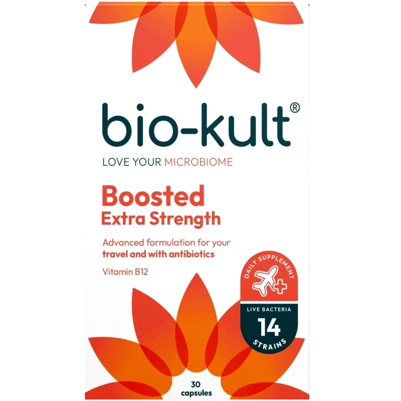 Bio-Kult Bio-Kult Boosted Extra Strength Συμπλήρωμα Διατροφής με Προβιοτικά & Βιταμίνη Β12 για την Ενίσχυση του Πεπτικού & Ανοσοποιητικού Συστήματος 30caps