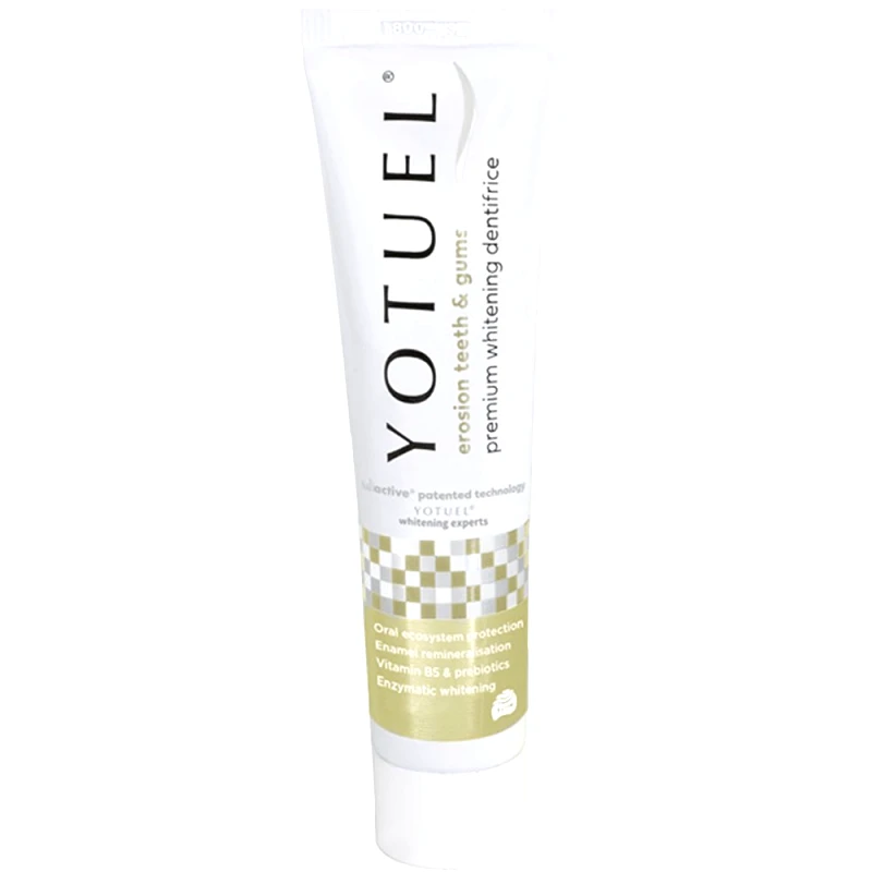 YOTUEL Yotuel Erosion Teeth & Gums Microbiome Care Dentifrice Λευκαντική Οδοντόκρεμα που Αποκαθιστά την Ισορροπία του Στοματικού Μικροβιώματος & του Σμάλτου σε Διαβρωτικές Συνθήκες Κατά τις Αποδόμησης των Δοντιών 75ml