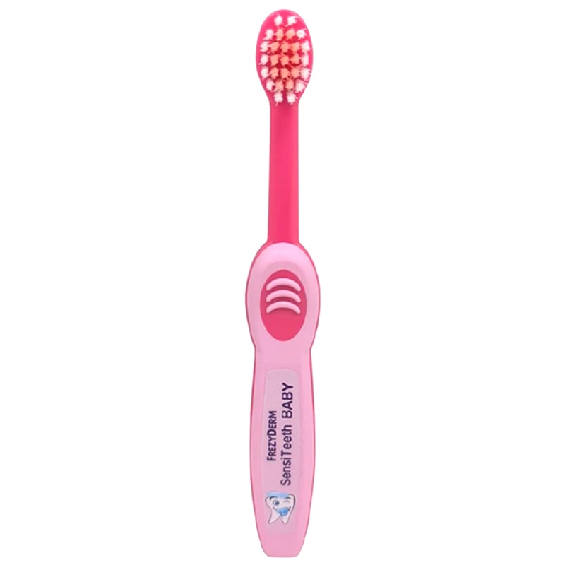 Frezyderm Frezyderm SensiTeeth Toothbrush 3-36m Soft Μαλακή Οδοντόβουρτσα για Μωρά 1 Τεμάχιο - Ροζ