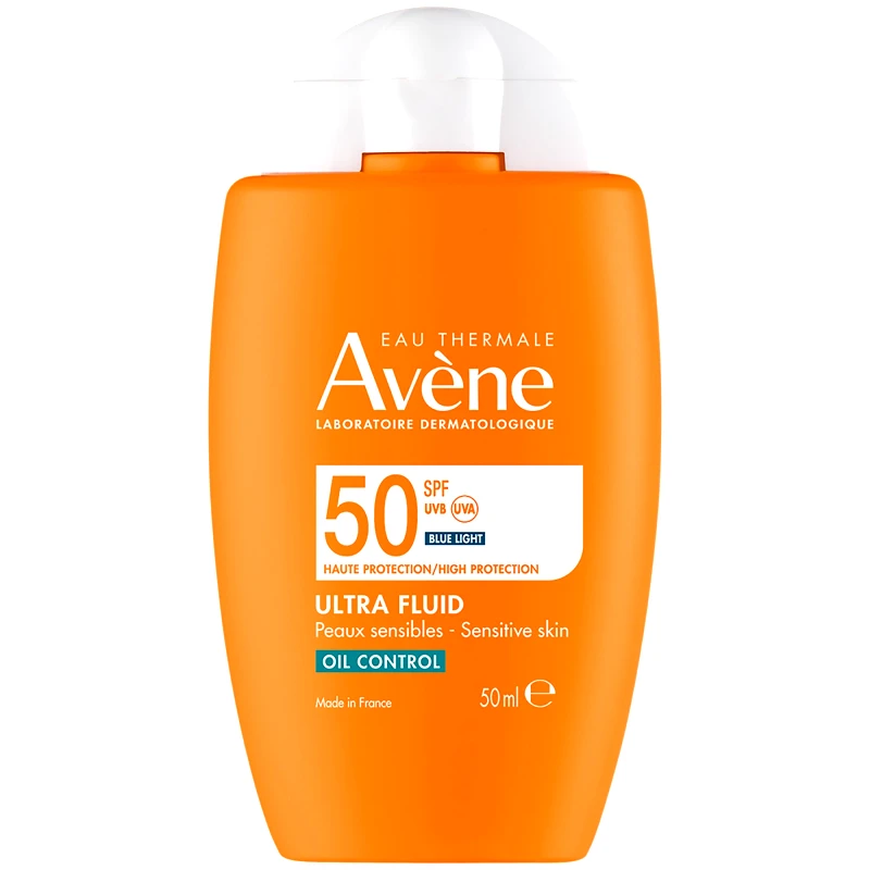 Avène Avene Ultra Fluid Oil Control Spf50 Αντηλιακό για Πρόσωπο & Σώμα Υψηλής Προστασίας Χωρίς Άρωμα 50ml