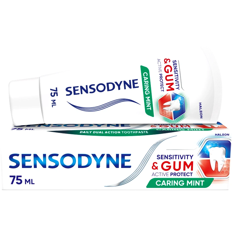 Sensodyne Sensodyne Sensitivity & Gum Caring Mint Οδοντόκρεμα για Ευαίσθητα Δόντια & Ούλα που Αιμορραγούν με Γεύση Μέντας 75ml