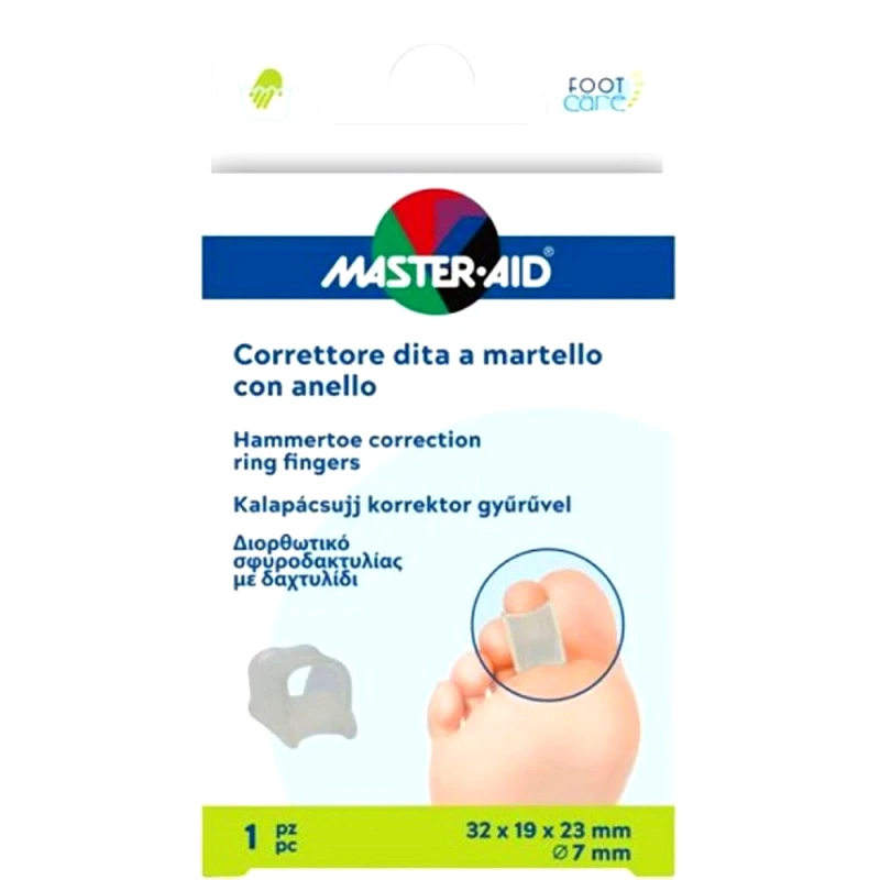 Master Aid Master Aid Hammertoe Correction Ring Finger 32x19x23mm Διορθωτικό Σφυροδακτυλίας με Δαχτυλίδι 1 Τεμάχιο
