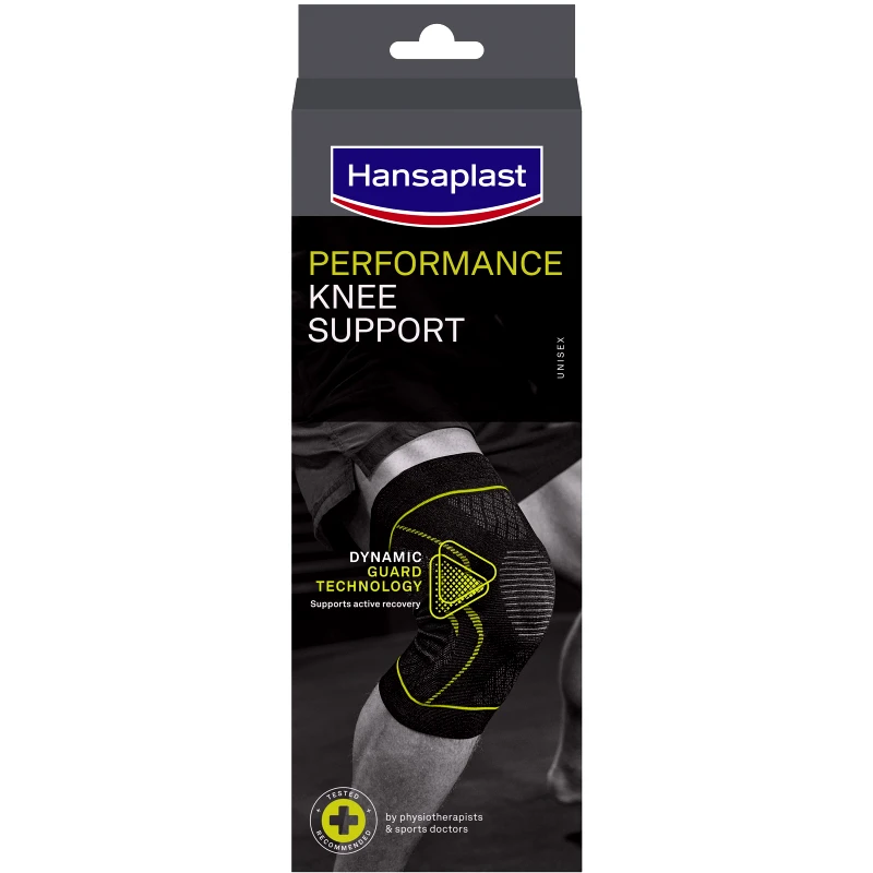 Hansaplast Hansaplast Performance Knee Support Επιγονατίδα Υψηλής Στήριξης που Διευκολύνει την Ταχύτερη Αποκατάσταση 1 Τεμάχιο - S/M