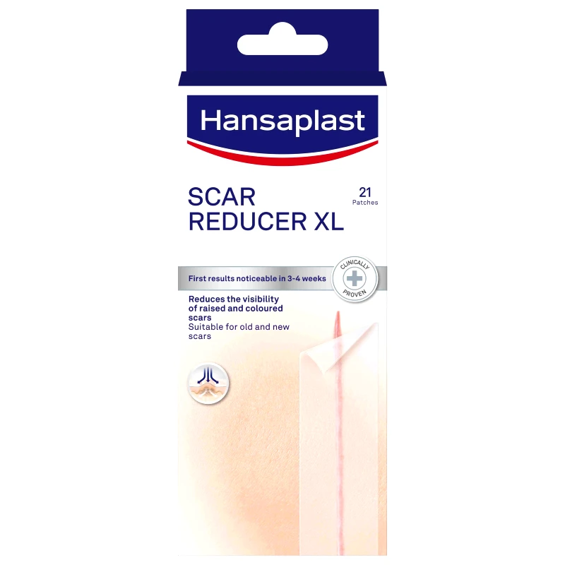 Hansaplast Hansaplast Scar Reducer XL Διάφανα Επιθέματα για Θεραπεία Υπερτροφικών Ουλών & Χηλοειδών Μεγάλου Μεγέθους 21 Τεμάχια
