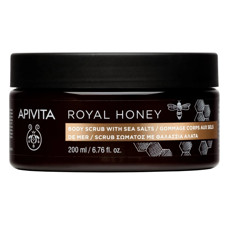Apivita Apivita Royal Honey Body Scrub with Sea Salts Απολεπιστικό Σώματος με Θαλάσσια Άλατα & Μέλι για Τόνωση & Αναζωογόνηση 200ml