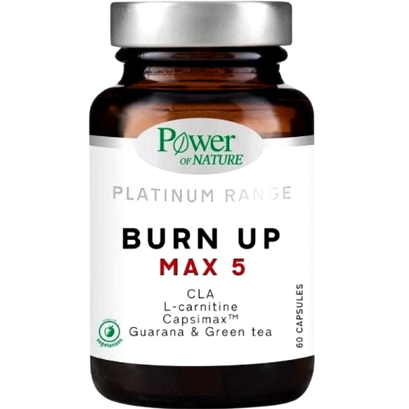 Power Health Power Health Platinum Range Burn Up Max 5 Συμπλήρωμα Διατροφής για Ενίσχυση του Μεταβολισμού 60caps