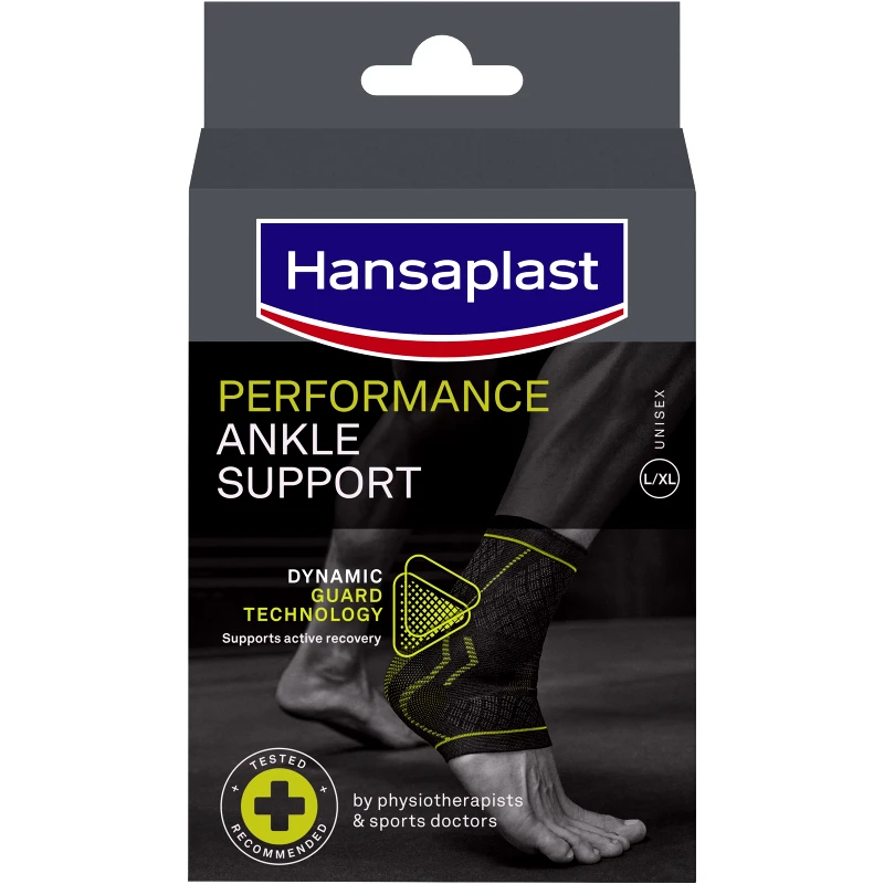 Hansaplast Hansaplast Performance Ankle Support Επιστραγαλίδα Υψηλής Στήριξης Επιστραγαλίδα Υψηλής Στήριξης που Διευκολύνει την Ταχύτερη Αποκατάσταση 1 Τεμάχιο - L/XL