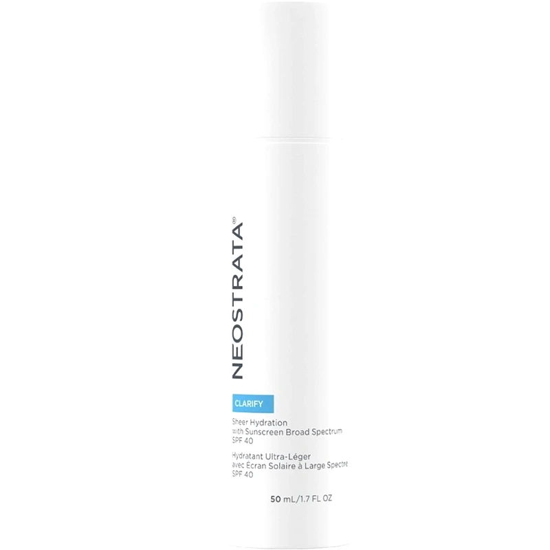 Neostrata Neostrata Clarify Sheer Hydration Sunscreen Broad Spectrum Spf40 Αντηλιακή Κρέμα Προσώπου με Υψηλό Δείκτη Προστασίας, Κατάλληλη για Λιπαρή Επιδερμίδα με Ατέλειες 50ml