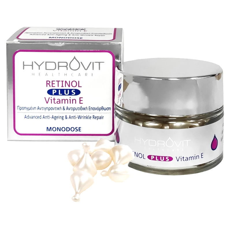 Hydrovit Hydrovit Retinol Plus Vitamin E Monodoses Ορός Προηγμένης Αντιγηραντικής & Αντιρυτιδικής Φροντίδας σε Μονοδόσεις 60caps