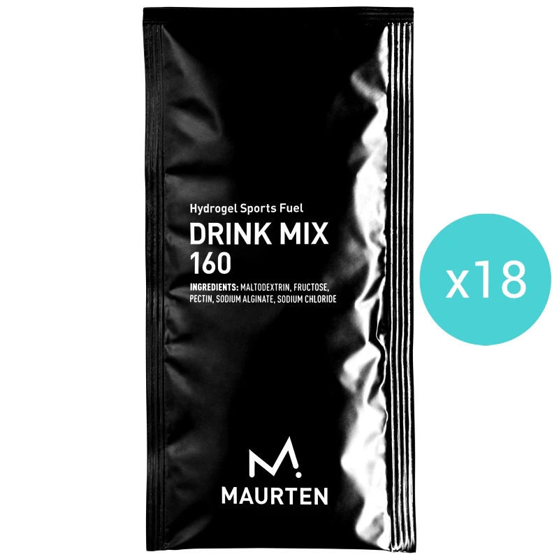 Maurten Σετ Maurten Drink Mix 160 40g Συμπλήρωμα Διατροφής σε Σκόνη, για Ενέργεια Κατά τη Διάρκεια Έντονης Άθλησης 18 Τεμάχια