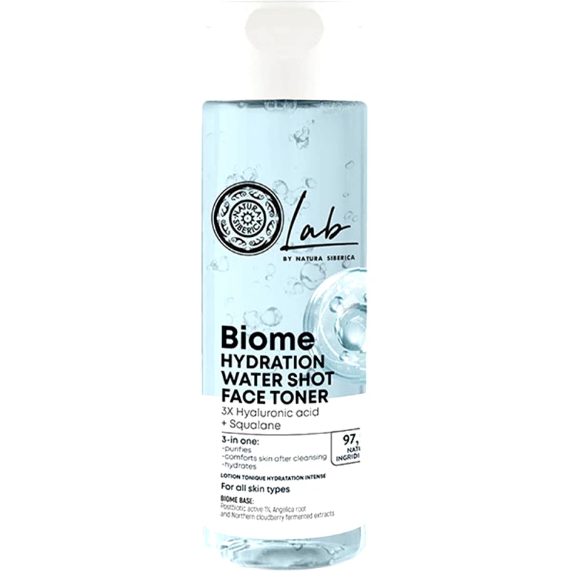 Natura Siberica Natura Siberica Lab Biome Hydration Water Shot Face Toner Ενυδατική Τονωτική Λοσιόν Προσώπου, Κατάλληλη για Όλους τους Τύπους Επιδερμίδας 200ml