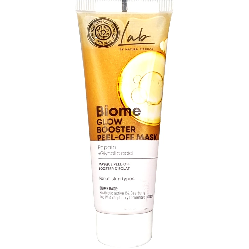 Natura Siberica Natura Siberica Lab Biome Glow Booster Peel-Off Mask Μάσκα Λάμψης Προσώπου με Παπαΐνη & Γλυκολικό Οξύ 75ml