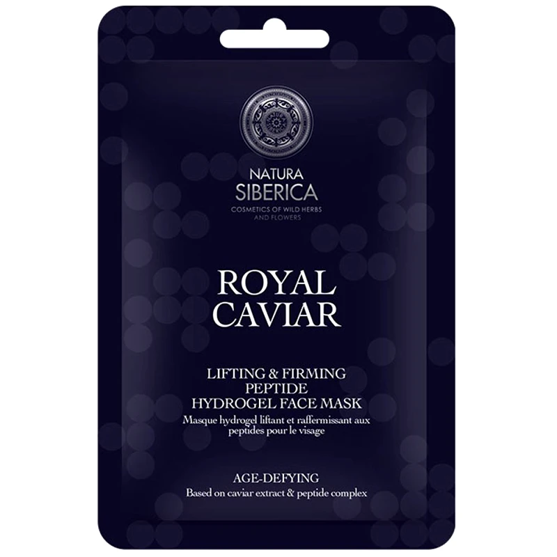Natura Siberica Natura Siberica Royal Caviar Lifting & Firming Peptide Hydrogel Face Mask Ενυδατική Μάσκα Προσώπου Άμεσης Επίδρασης που Εξαλείφει τα Σημάδια Κούρασης 30g