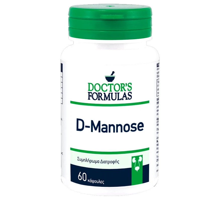 Doctor's Formulas Doctor's Formulas D-Mannose Συμπλήρωμα Διατροφής με D-Μαννόζη για τη Φυσιολογική Λειτουργία του Ουροποιητικού 60caps