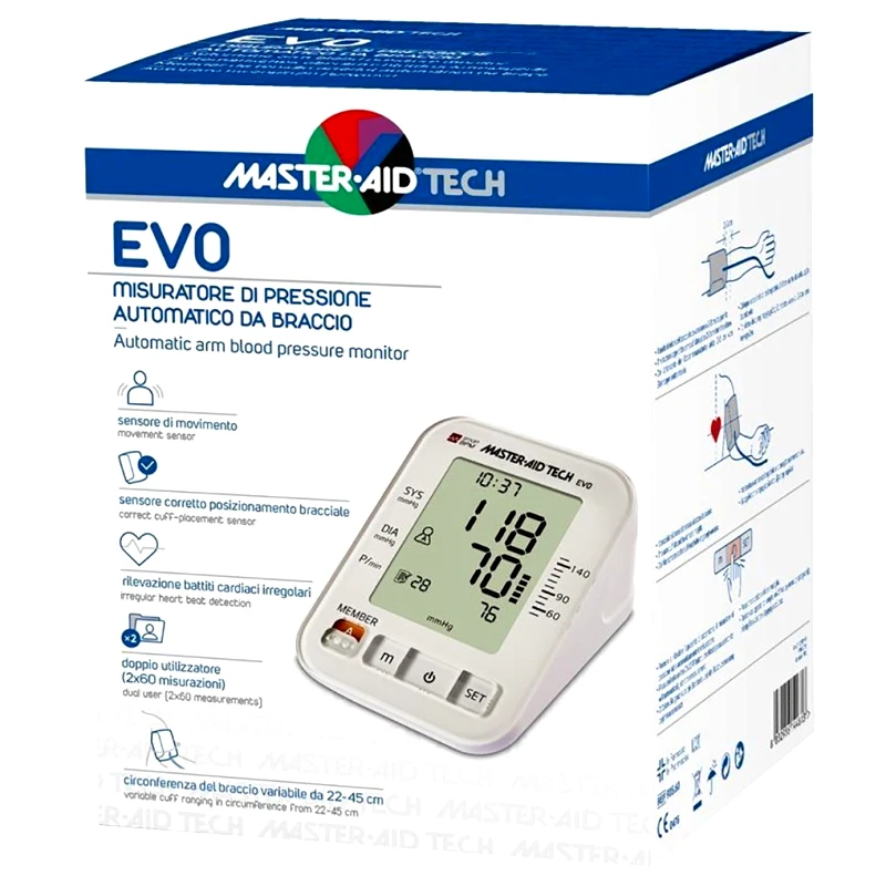 Health Aid Master Aid EVO Αυτόματο Πιεσόμετρο Βραχίονα με Αισθητήρα Κίνησης