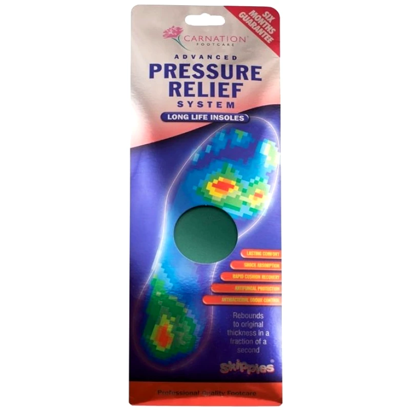 Vican Carnation Advanced Pressure Relief Insoles Αντιμικροβιακοί Πάτοι Απορρόφησης Κραδασμών One Size 1 Ζευγάρι