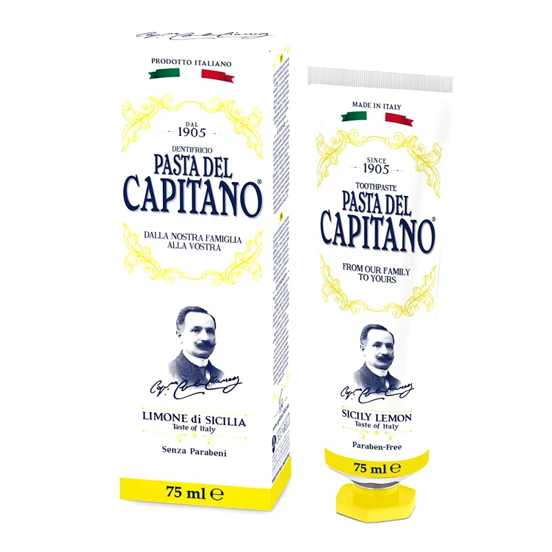 Health-Plus Pasta Del Capitano Sicily Lemon Οδοντόκρεμα με Ευχάριστη Γεύση Λεμόνι 75ml