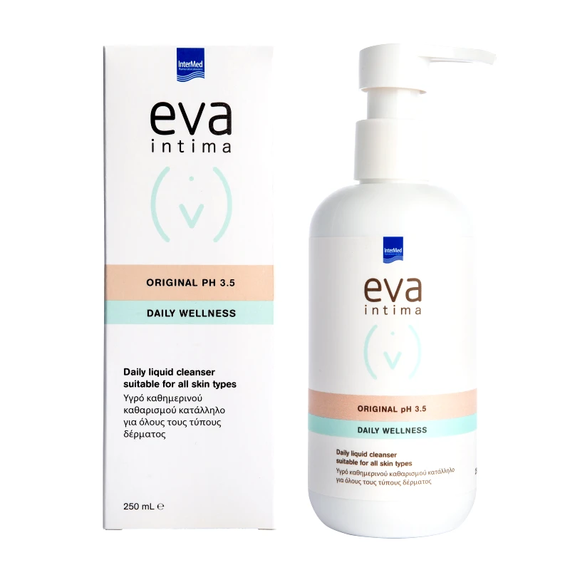 Eva Eva Intima Original pH3.5 Daily Wellness Καθημερινός Καθαρισμός Ευαίσθητης Περιοχής 250ml