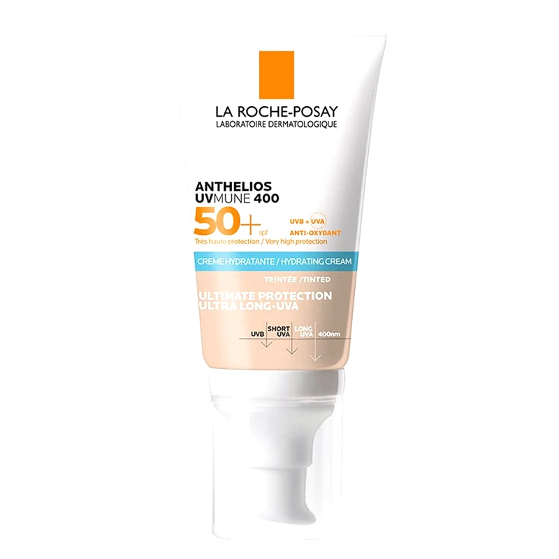 La Roche-Posay La Roche-Posay Anthelios UVMune 400 Hydrating Tinted Sun Cream Spf50+ Αντηλιακή Ενυδατική Κρέμα Προσώπου Πολύ Υψηλής Προστασίας με Χρώμα 50ml