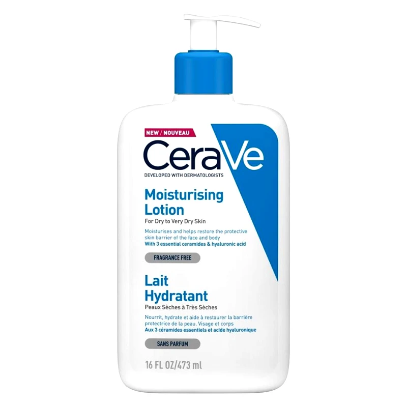 Cerave CeraVe Moisturising Face & Body Lotion for Dry to Very Dry Skin Ενυδατικό Γαλάκτωμα Προσώπου, Σώματος για Ξηρή & Πολύ Ξηρή Επιδερμίδα - 473ml