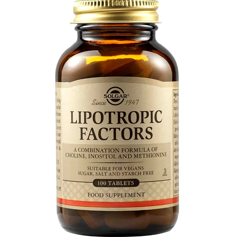 Solgar Solgar Lipotropic Factors Συμπλήρωμα Διατροφής για το Μεταβολισμό του Λίπους & τον Έλεγχο του Βάρους 100tabs