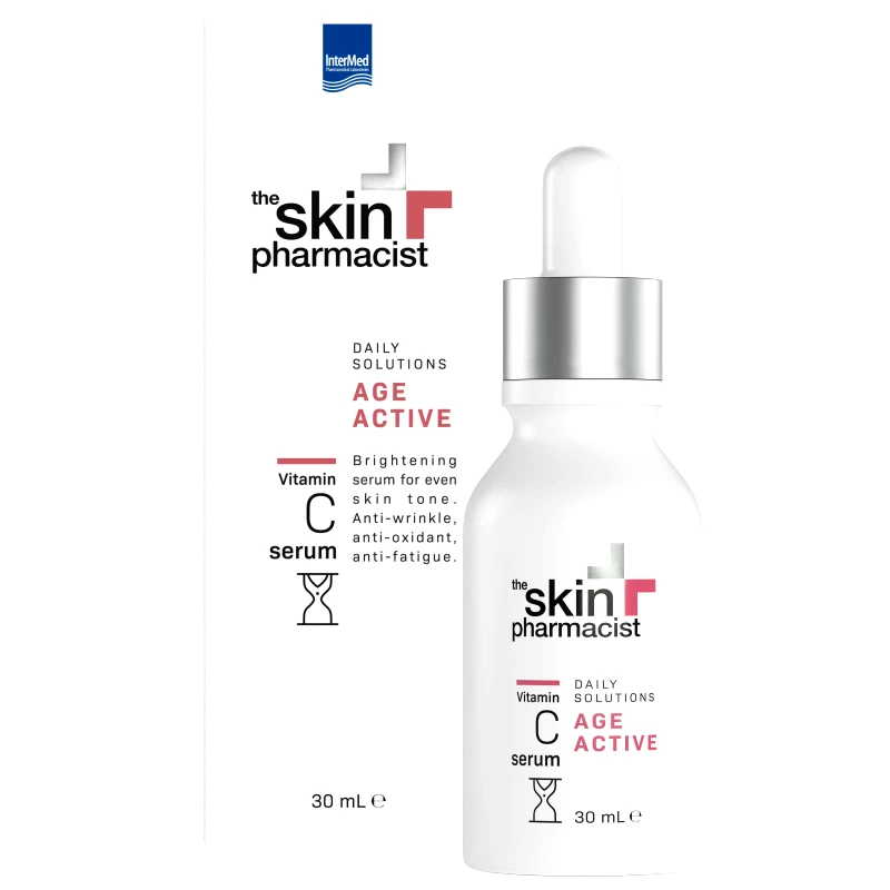 The Skin Pharmacist The Skin Pharmacist Age Active Vitamin C Serum Ορός Προσώπου για Λάμψη για Ομοιόμορφο Τόνο στην Επιδερμίδα 30ml