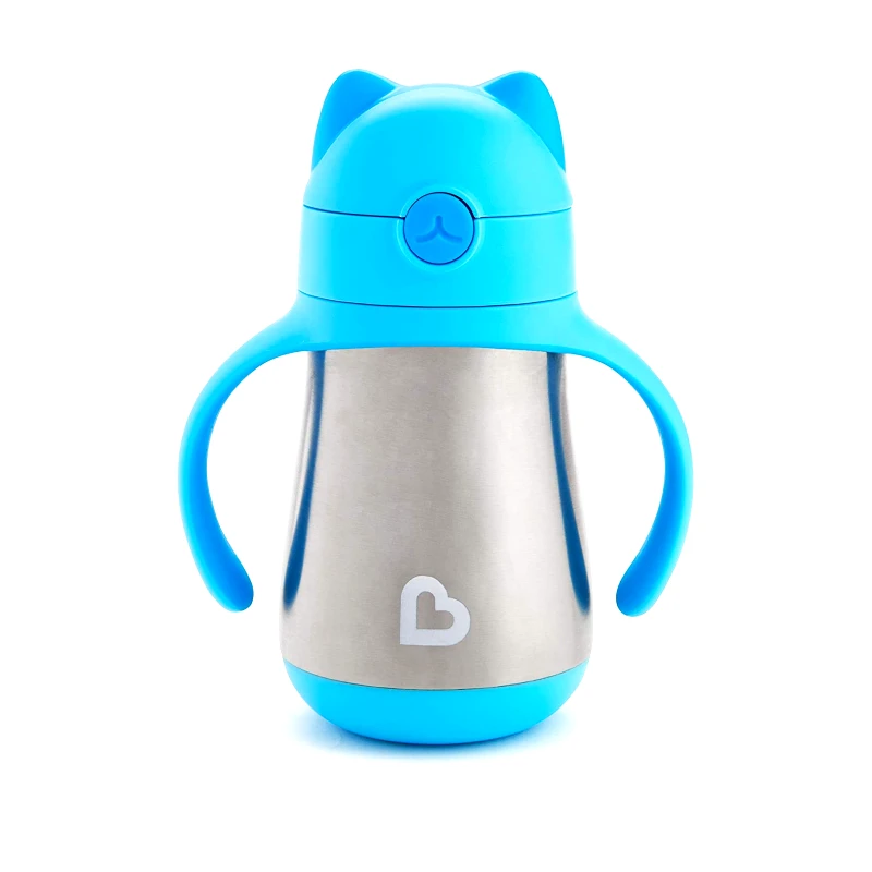 Munchkin Munchkin Cool Cat Ανοξείδωτο Θερμός Γαλάζιο 237ml