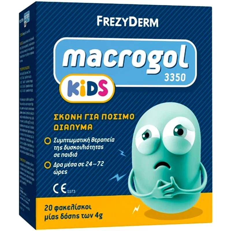 Frezyderm Frezyderm Macrogol Kids 3350 Powder for Symptomatic Treatment of Constipation Σκόνη για Συμπτωματική Θεραπεία Δυσκοιλιότητας σε Παιδιά 20 Sachets x 4g