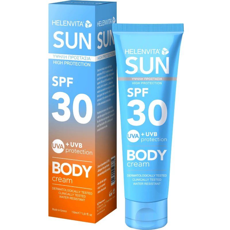 ΦΑΡΜΕΞ Helenvita Sun Body Cream Spf30 Αντηλιακή Κρέμα Σώματος Υψηλής Προστασίας 150ml