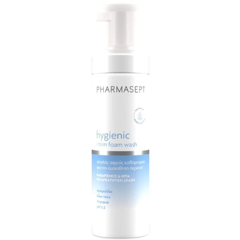 Pharmasept Pharmasept Hygienic Intim Care Foam Wash Απαλός Αφρός Υγιεινού Καθαρισμού για τη Φροντίδα της Ευαίσθητης Περιοχής 200ml