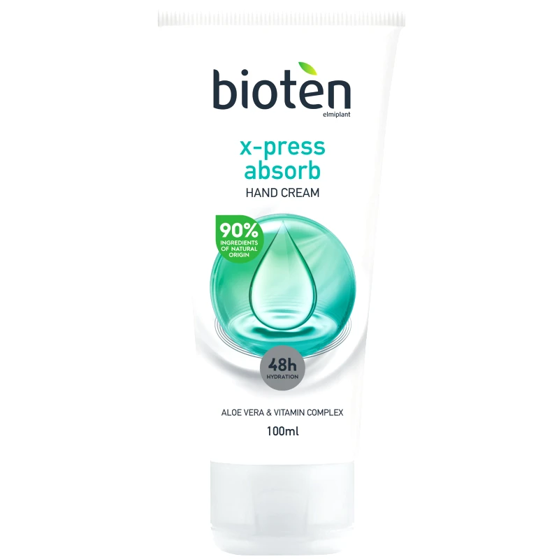 Bioten Bioten X-Press Absorb Hand Cream Κρέμα Χεριών με Αλόη για Άμεση Ενυδάτωση & Γρήγορη Απορρόφηση 100ml