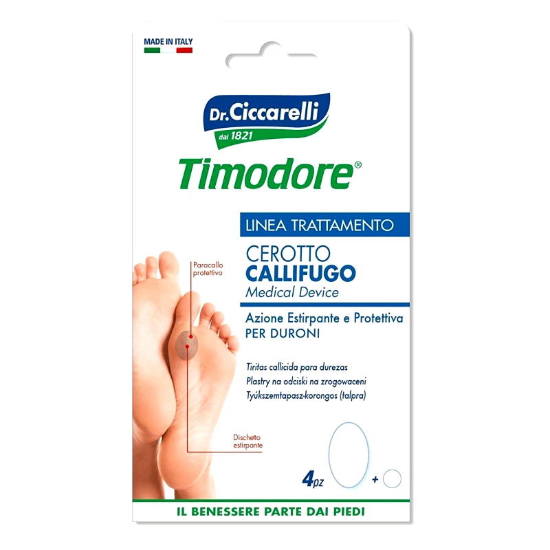 Dottor Ciccarelli Dr Ciccarelli Corn Plasters For Hard Skin Αντικαλικά Τσιρότα για Μεσοδακτύλιους Μαλακους Κάλους 4τμχ