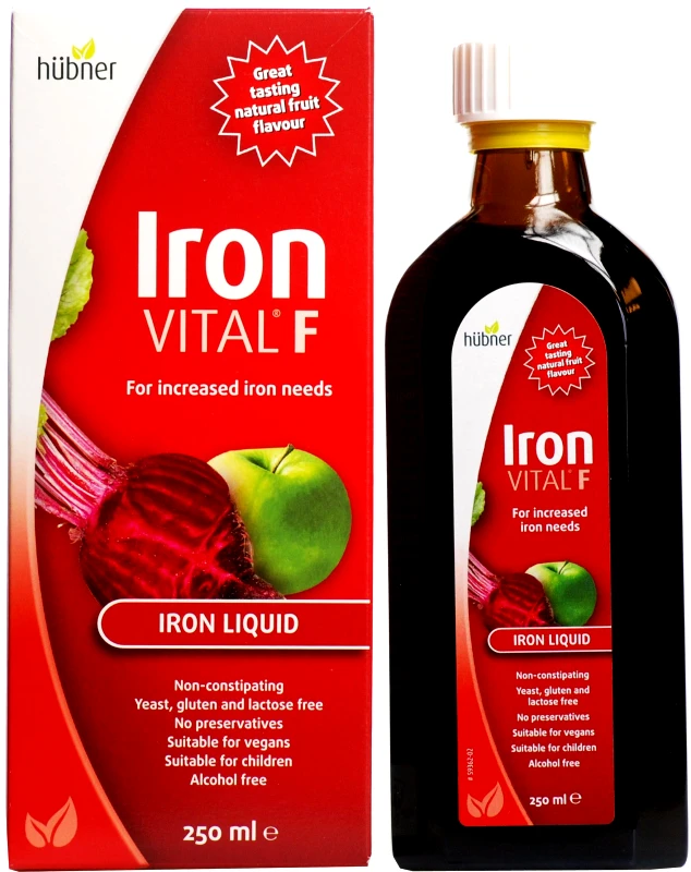 Hubner Hubner Iron Vital F For Increased Iron Needs Συμπλήρωμα Διατροφής με Σίδηρο & Βιταμίνη C 250ml