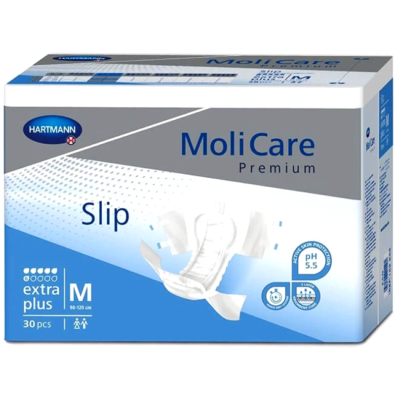 HARTMANN Hartmann MoliCare Premium Extra Plus Πάνες για Βαριά & Οξύτατη Ακράτεια Ούρων, Κοπράνων 30 τμχ - Medium (90-120cm)