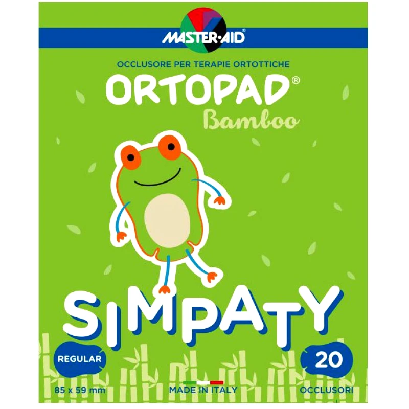 Master Aid Master Aid Ortopad Regular Οφθαλμικά Αυτοκόλλητα Για Στραβισμό (4 ετών και άνω) 20 Simpaty