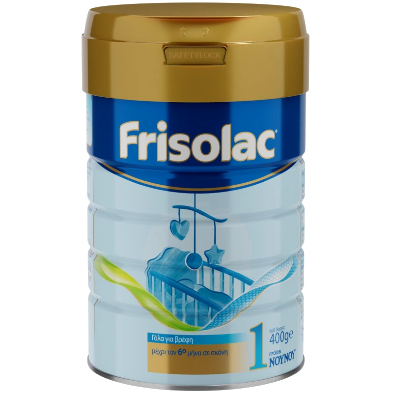 Nounou Nounou Frisolac 1 Γάλα σε Σκόνη για Βρέφη Μέχρι τον 6ο Μήνα 400gr