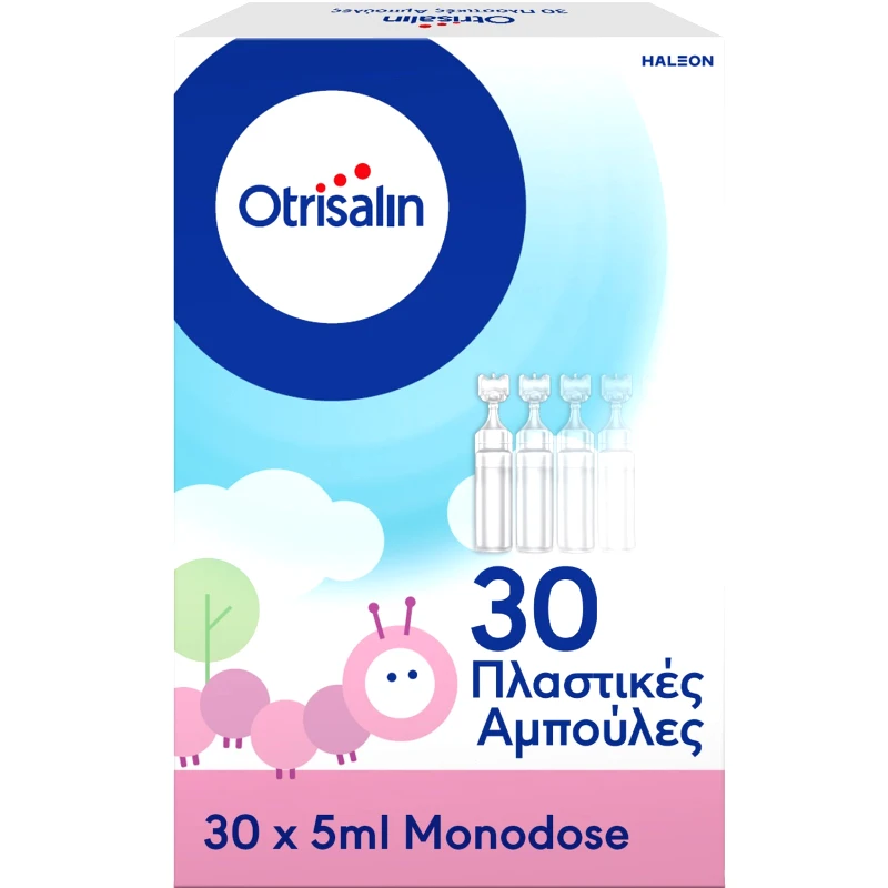 Otrisalin Otrisalin Sterile Nasal Solution in Ampoules Αποστειρωμένο Φυσιολογικό Διάλυμα για τον Καθαρισμό & την Ενυδάτωση της Μύτης 30x5ml
