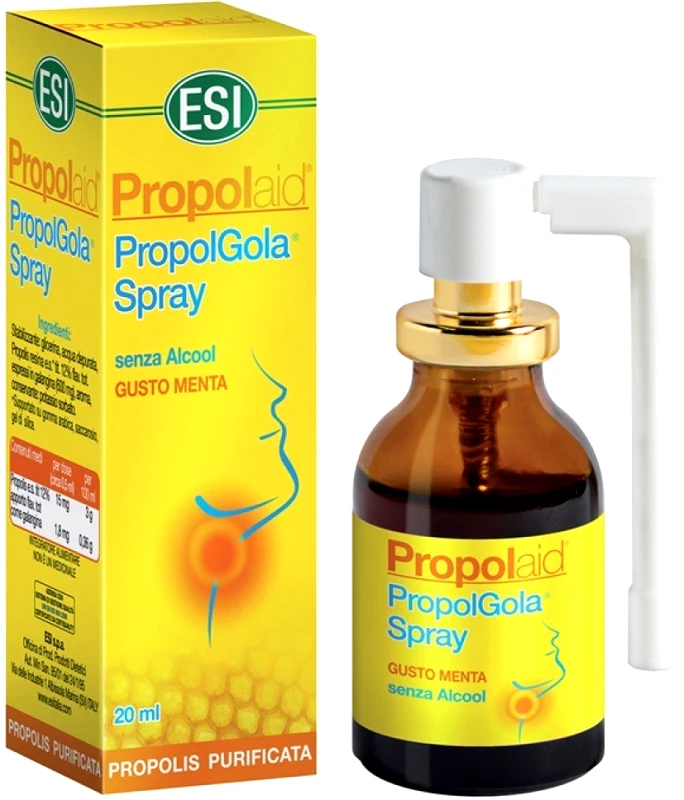 ESI Esi Propolaid PropolGola Spray Άμεση Ανακούφιση Από Τον Βήχα Και Τον Πονόλαιμο 20ml
