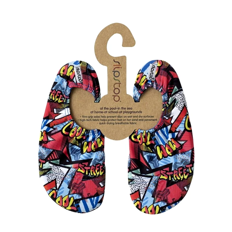 SlipStop SlipStop Graffitti Set Κωδ SS-31 Αντιολισθητικά Παιδικά Παντοφλάκια 1 Ζευγάρι - Large (30-32)