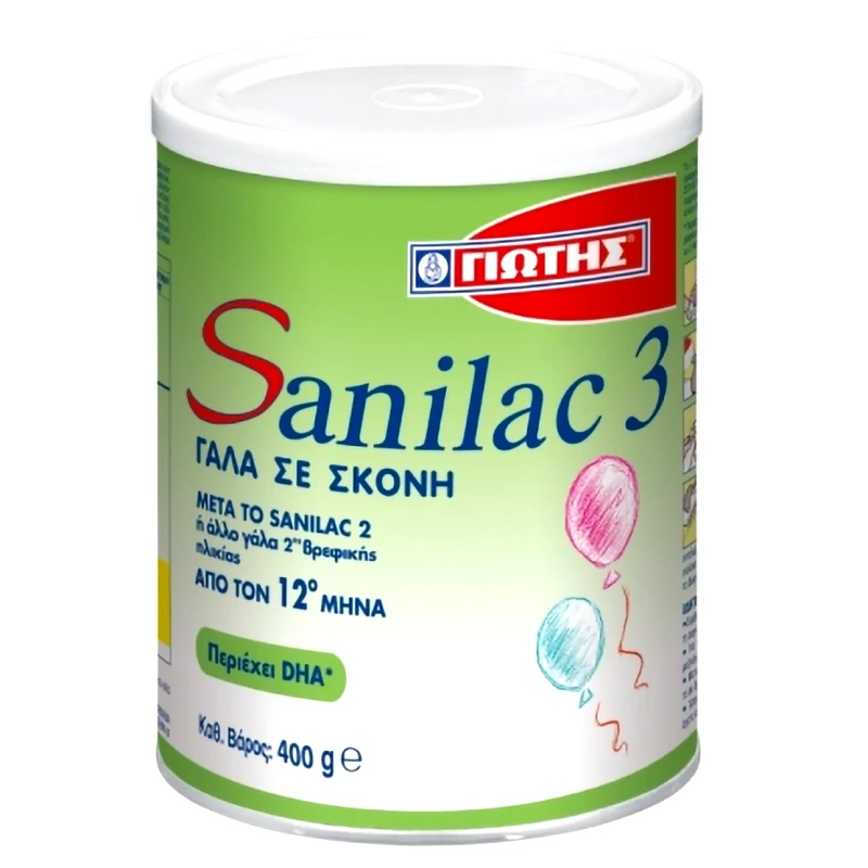 Sanilac Sanilac 3 Γάλα για Παιδιά από τον 12ο Μήνα 400gr