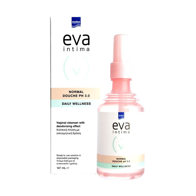 InterMed Eva Intima Normal Douche pH 3.0 Daily Wellness Κολπική Πλύση με Αποσμητική Δράση 147ml